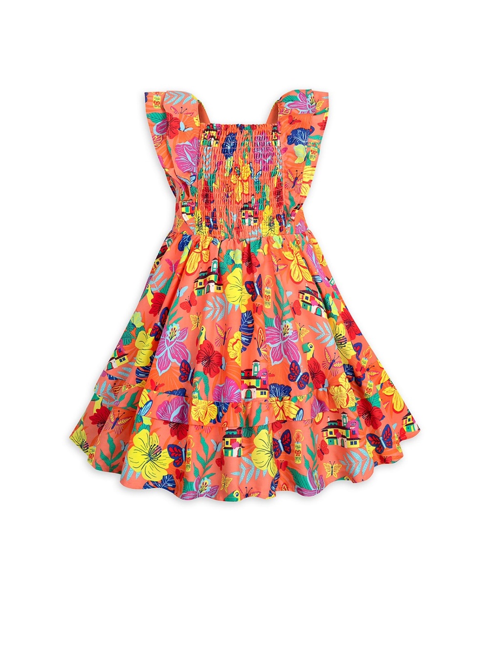 Girl’s Toddler Disney Parks Store Encanto Hawaiian Tiered Dress Size 3